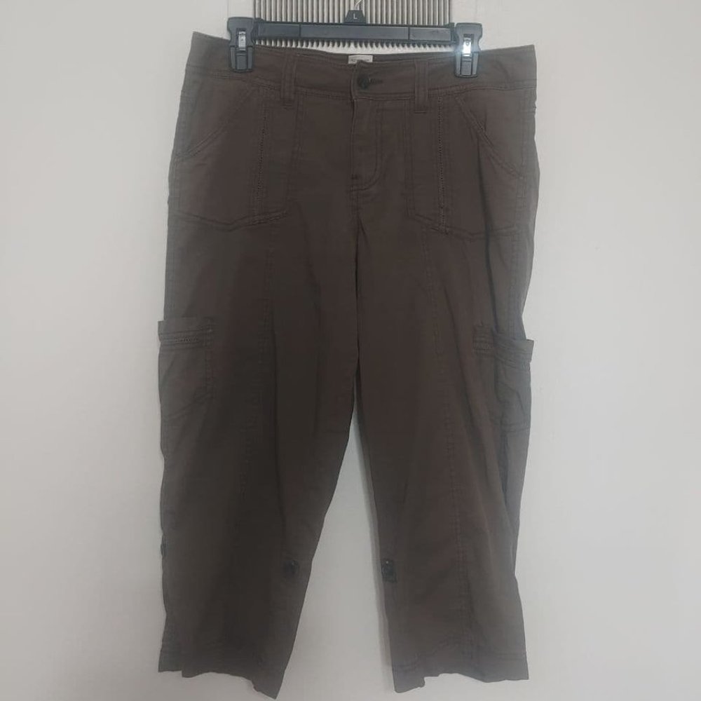 SONOMA NEW BROWN CAPRIS SZ: 8